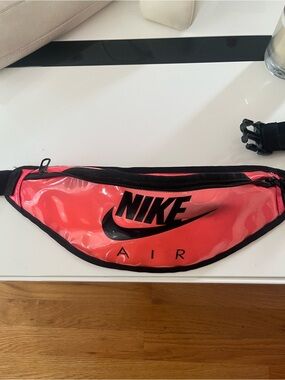 Nike red and Black Air Waist Bag